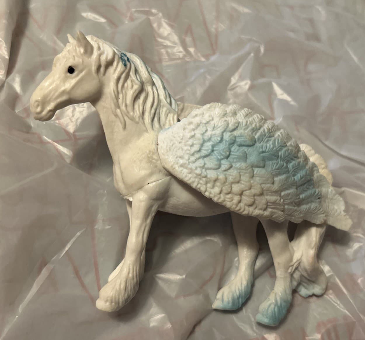 Pegasus Winged Horse Animal Toy Figure White 3