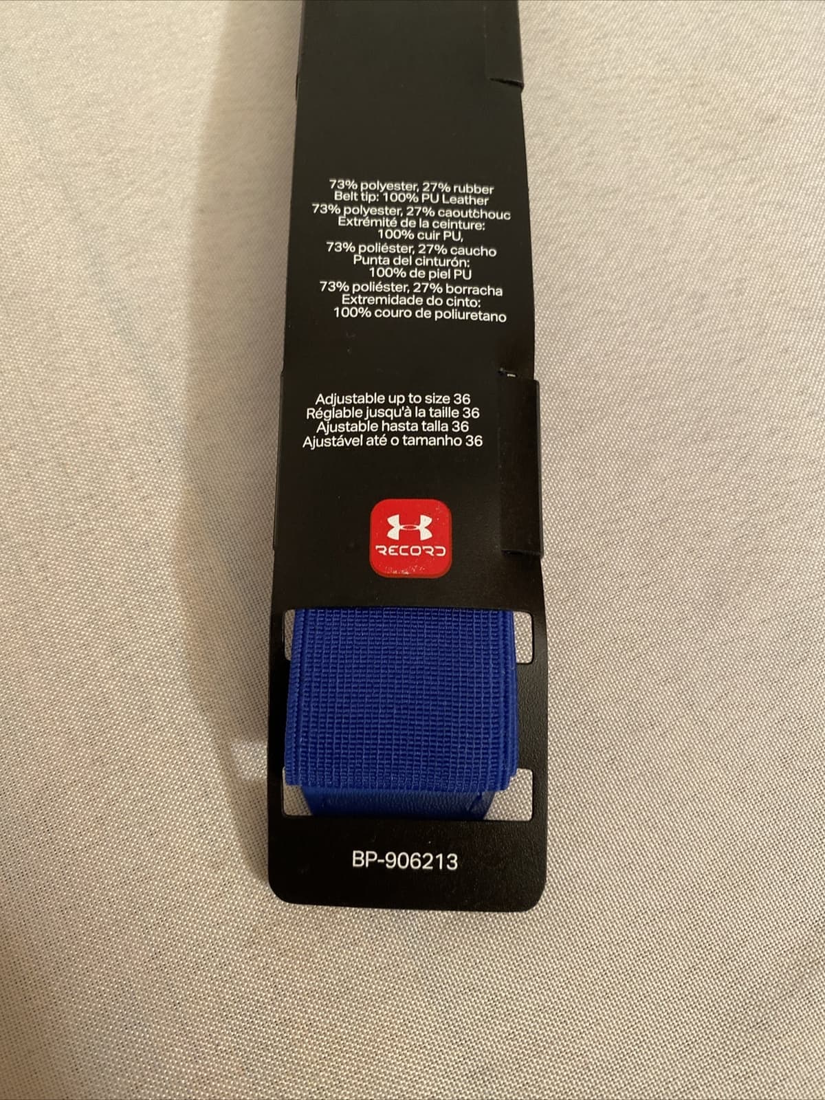 Under Armour Youth Boys Adjustable Baseball Belt Fits Up to 36" - Blue # 1252085 5