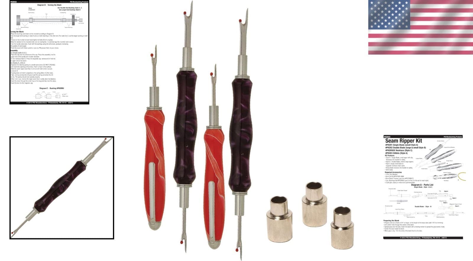Woodturning Project Kit - Chrome Seam Ripper Essentials 2