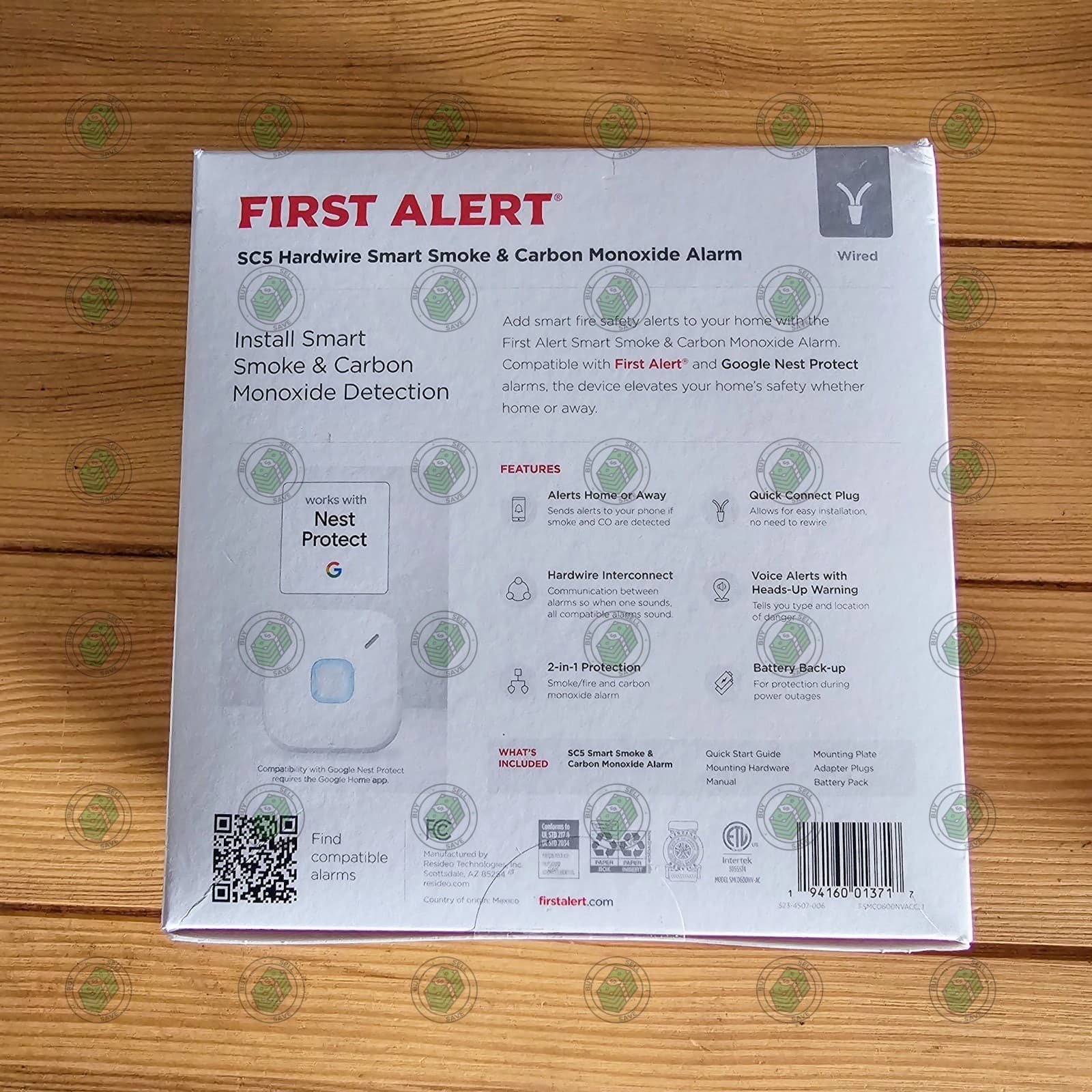First Alert SC5 Smart Smoke and Carbon Monoxide Alarm ~~Wired~~ *NEW and SEALED* 2