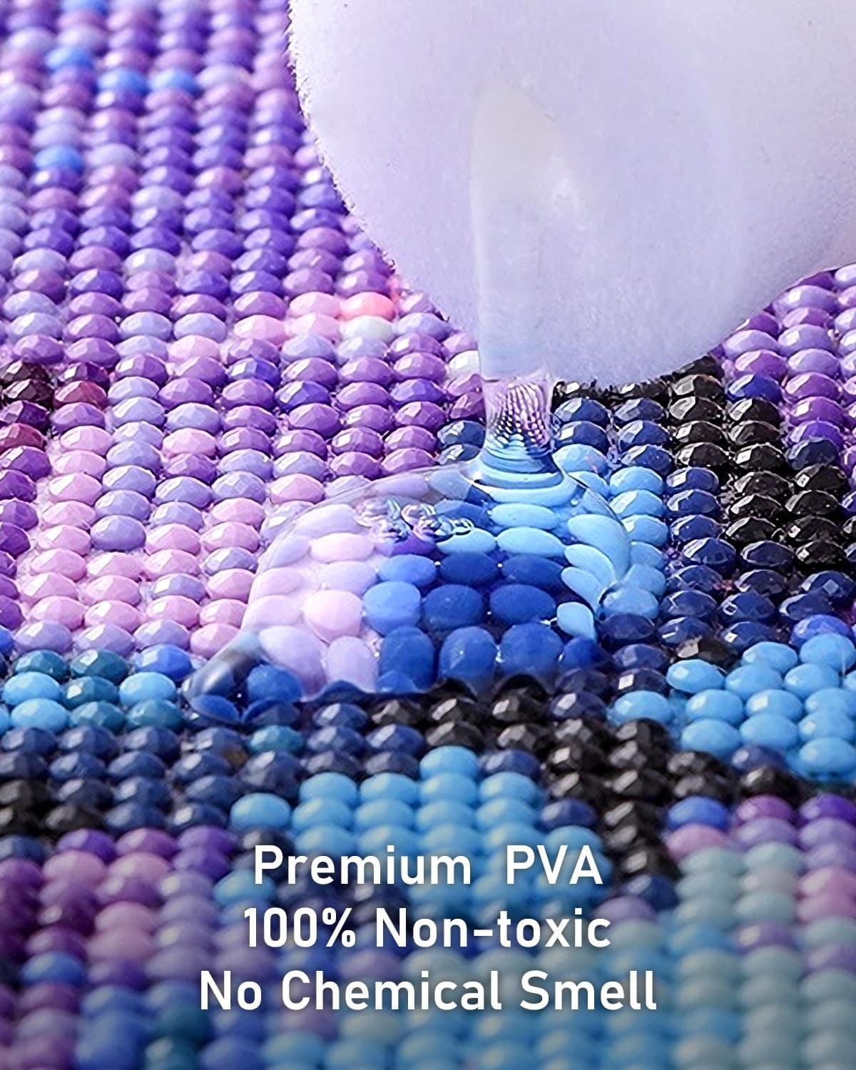 Nicpro 2 Pack Diamond Painting Sealer 240ML with Sponge Head, 240ML, Clear  2