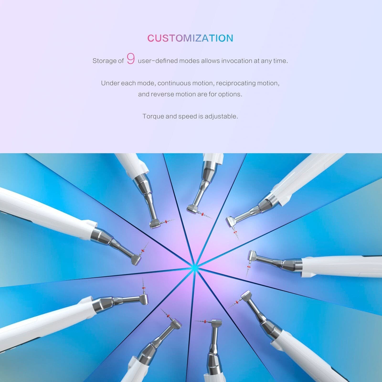 Woodpecker Dental Endo Motor Root Canal Contra Angle Handpiece, Reciprocating 4