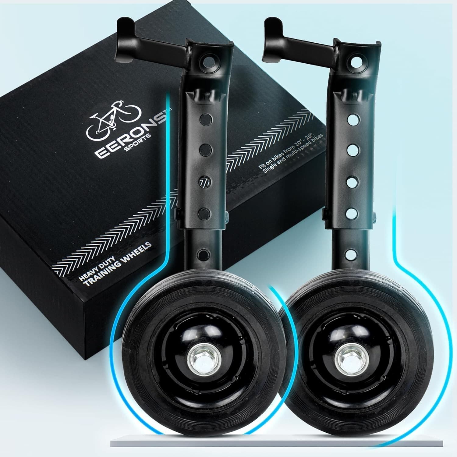 Heavy Duty Adjustable Training Wheel, Fits 24 to 29 Inches Bicycles 3