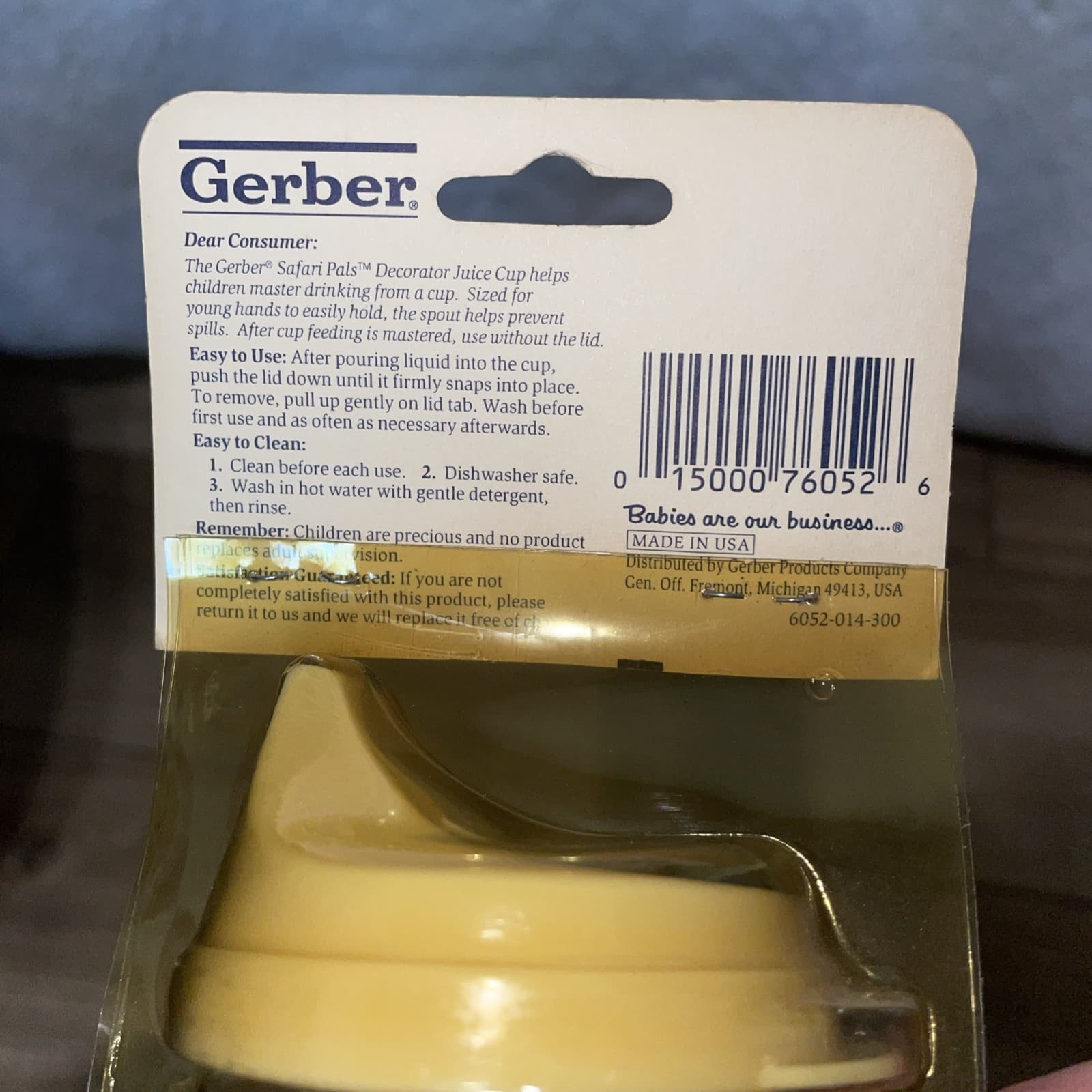 Vintage 1992 Gerber Safari Pals Juice Cup 4oz Monkey Giraffe NOS NEW 5