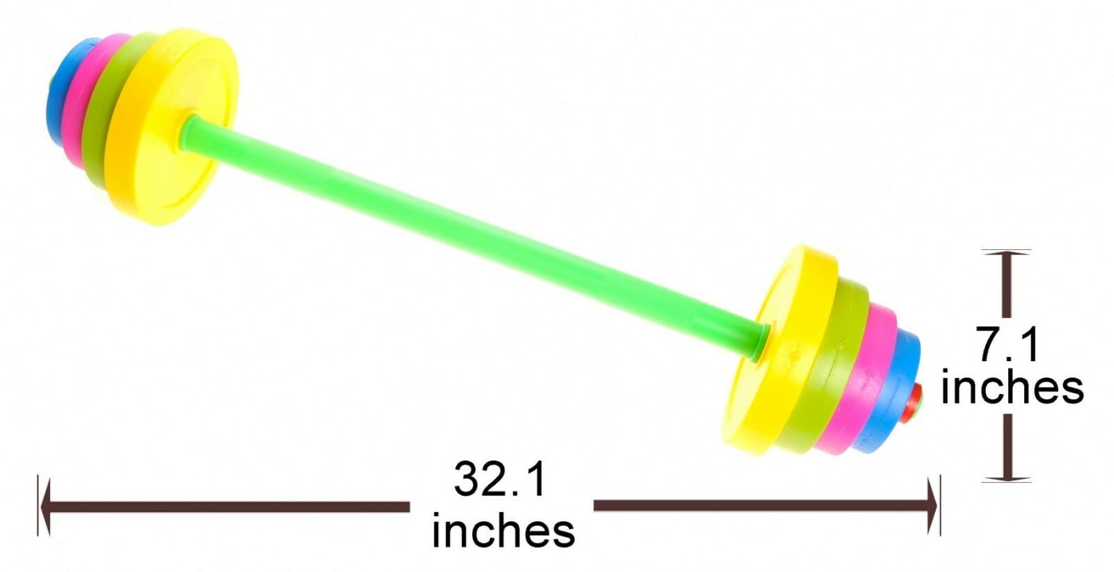 Adjustable Barbell Toy Colorful Weight Set Kids Workout 5