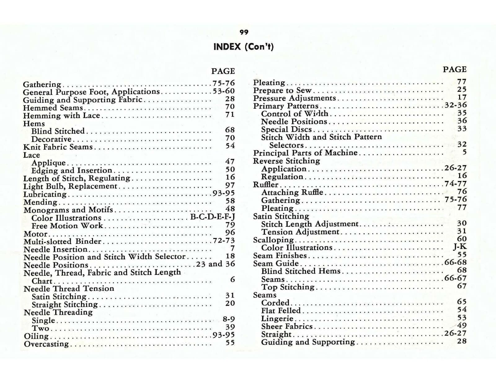 Singer 500 Slant O Matic Sewing Machine Instructions Manual REPRINT 4