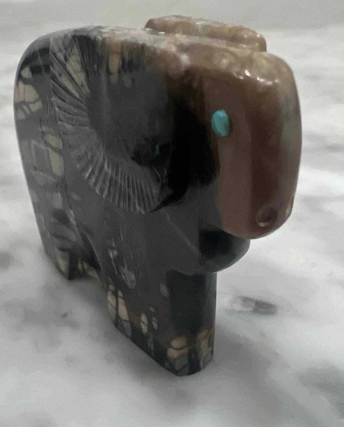 Zuni Fetish RAM Stone Carving - Ulysses Mahkee 3