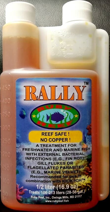 Ruby Reef Rally Freshwater & Marine Fish Treatment Reef Safe