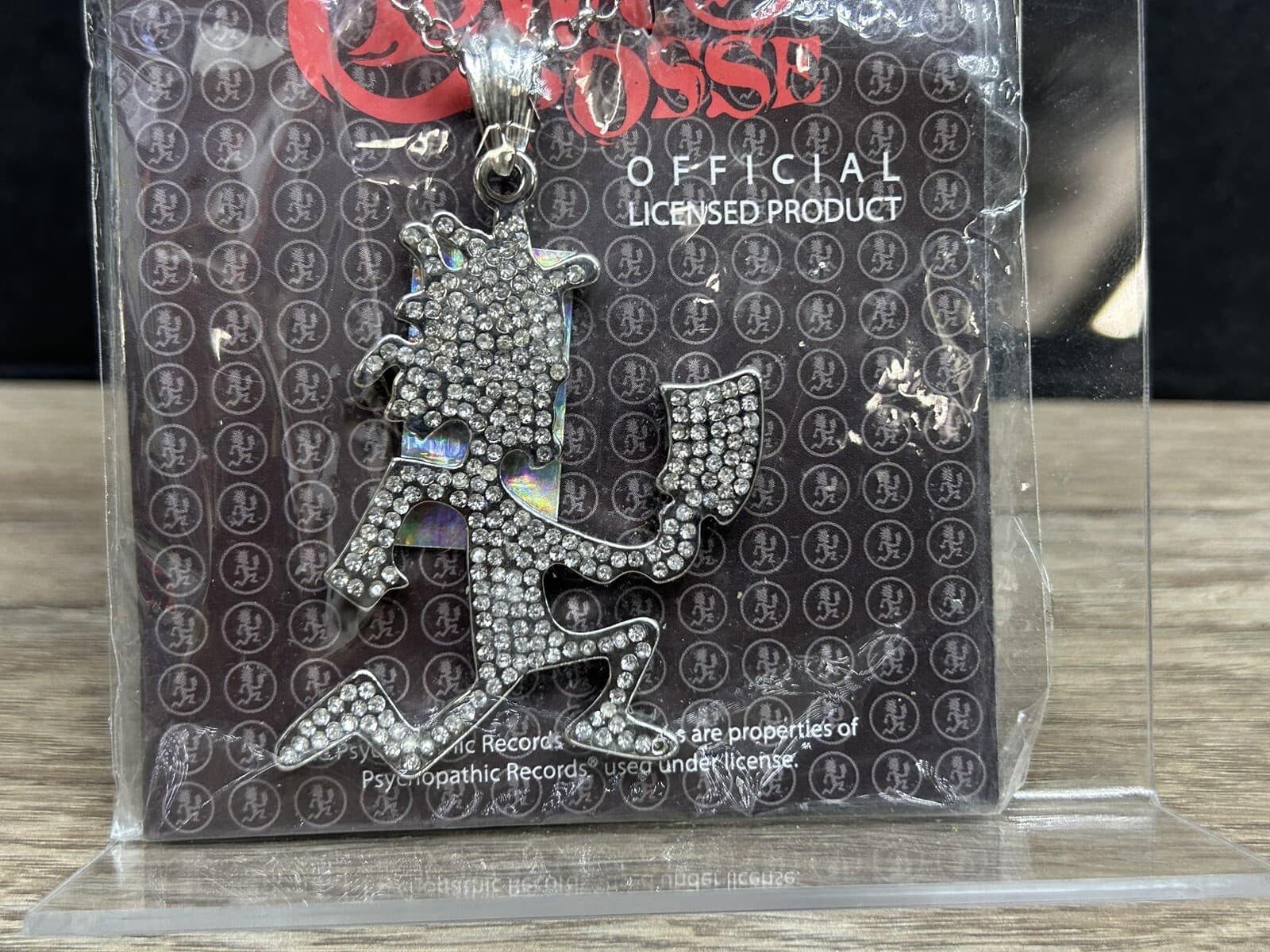 Official Licensed Juggalo Hatchetman Rhinestone Iced Necklace New 2