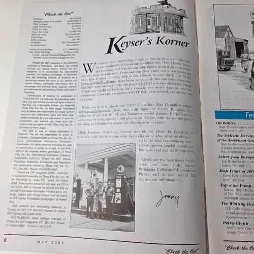 Original Gasoline Magazine for Porcelain Signs Lion Sign Sunoco Gas Station Ad! 3