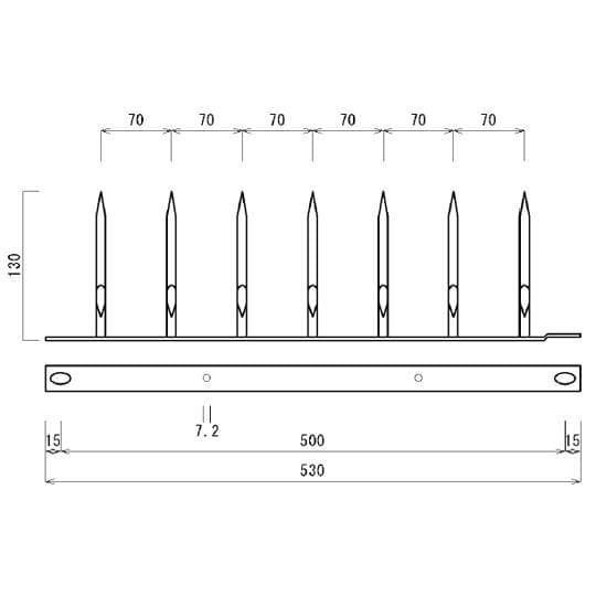 Stealth Outdoor Security Fence H130 Type Steel One Side Claw Specification japan 3