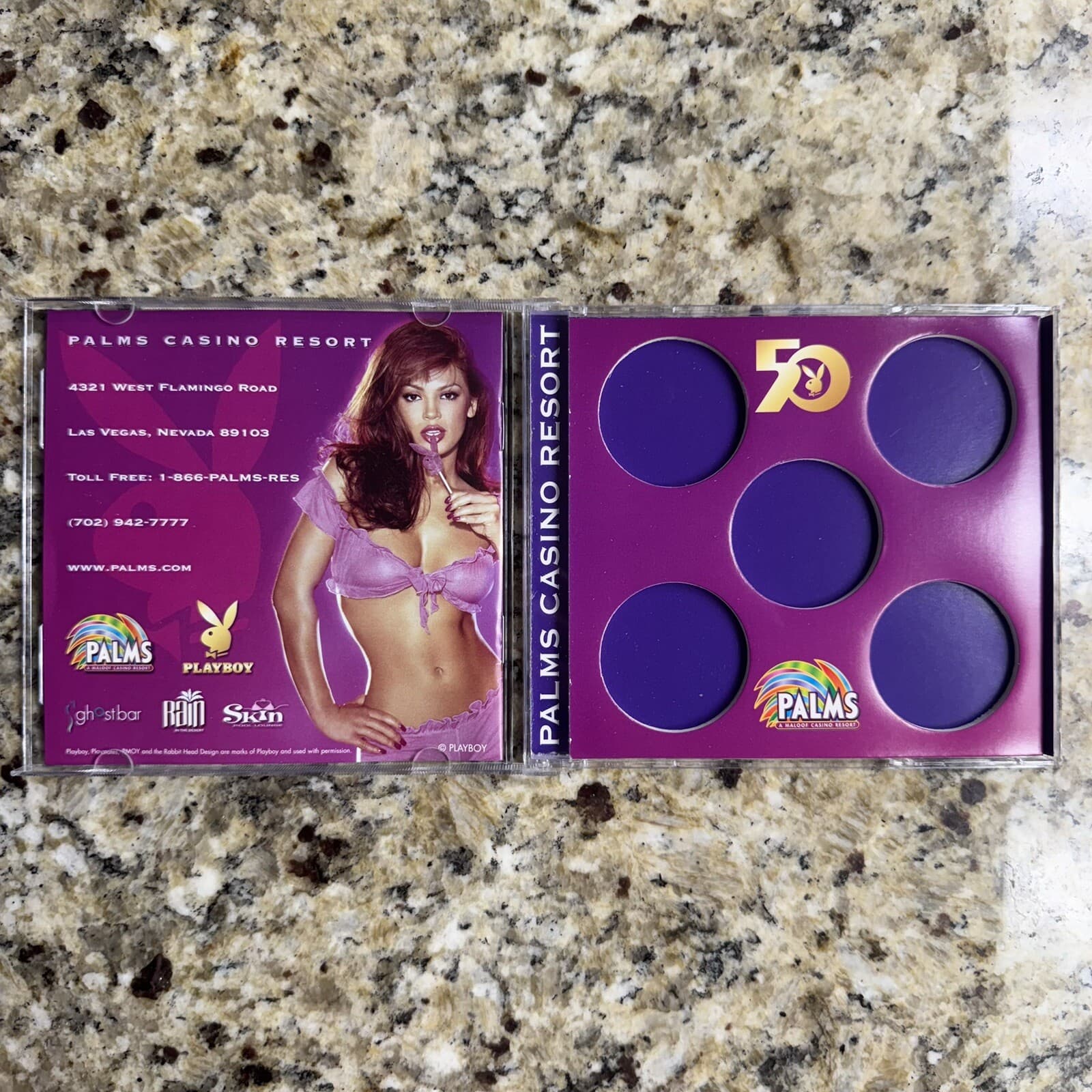 Las Vegas Palms Playboy CD Case For Commemorative Chips 3