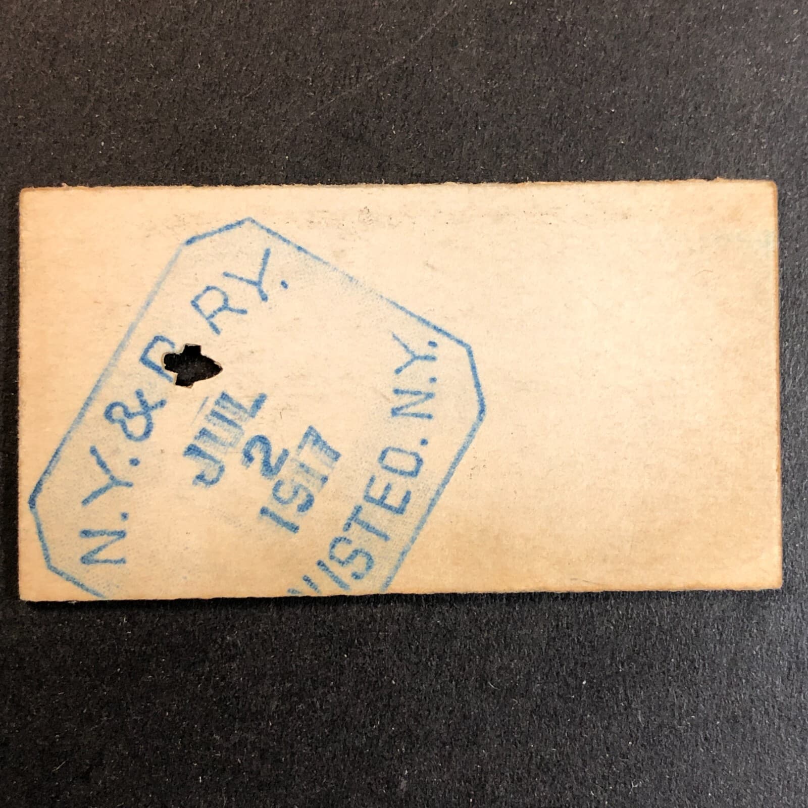 New York & Pennsylvania Railroad July 2 1917 Genesee, PA Ticket #10715 2