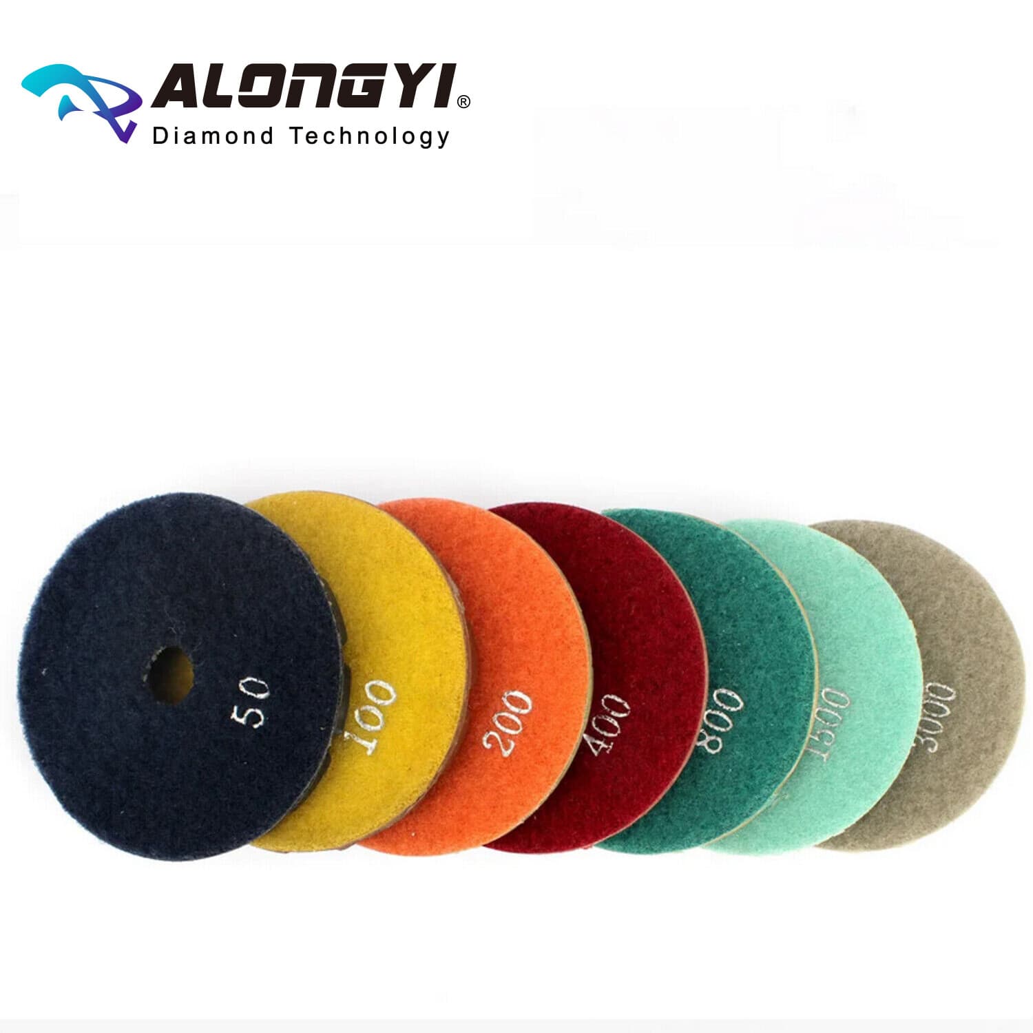 7pcs 4" Diamond Renew Sanding Disc Wet Polishing Pads For Concrete Resin Bond 3