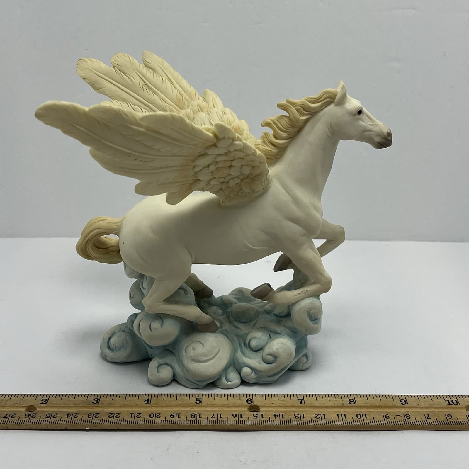 Vintage Pegasus On Clouds Flying Wings 2001 Pacific Giftware Resin Figure