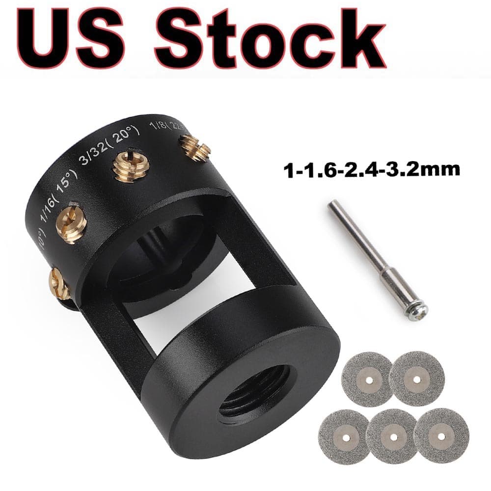 Sharpener Grinder Tool For TIG Welding Tungsten Electrode Multi-Angle Offsets #W