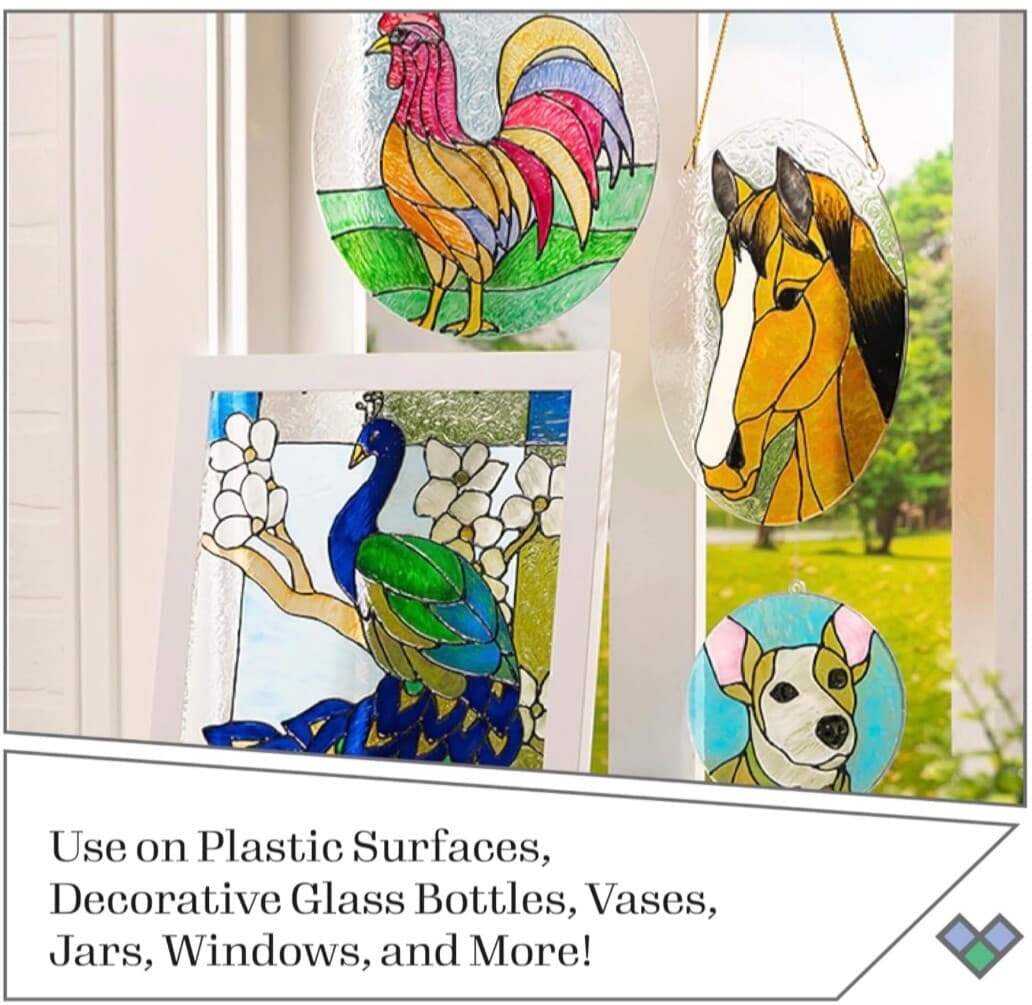 Gallery Glass PATTERN Pack: Traditional ANIMALS, Dogs, Cats, Birds, Horses &more 3