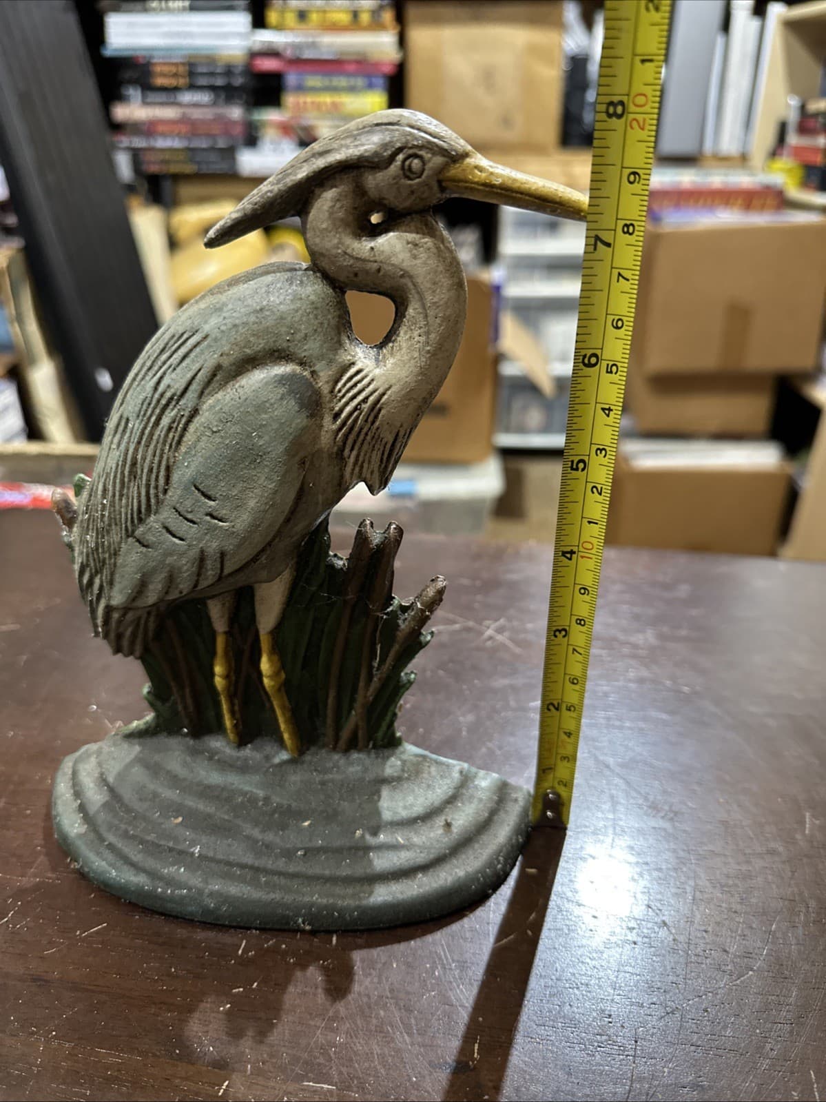 Vintage Blue Herring  Cast Iron 7 1/2”  Door Stop🔥🔥🔥 5