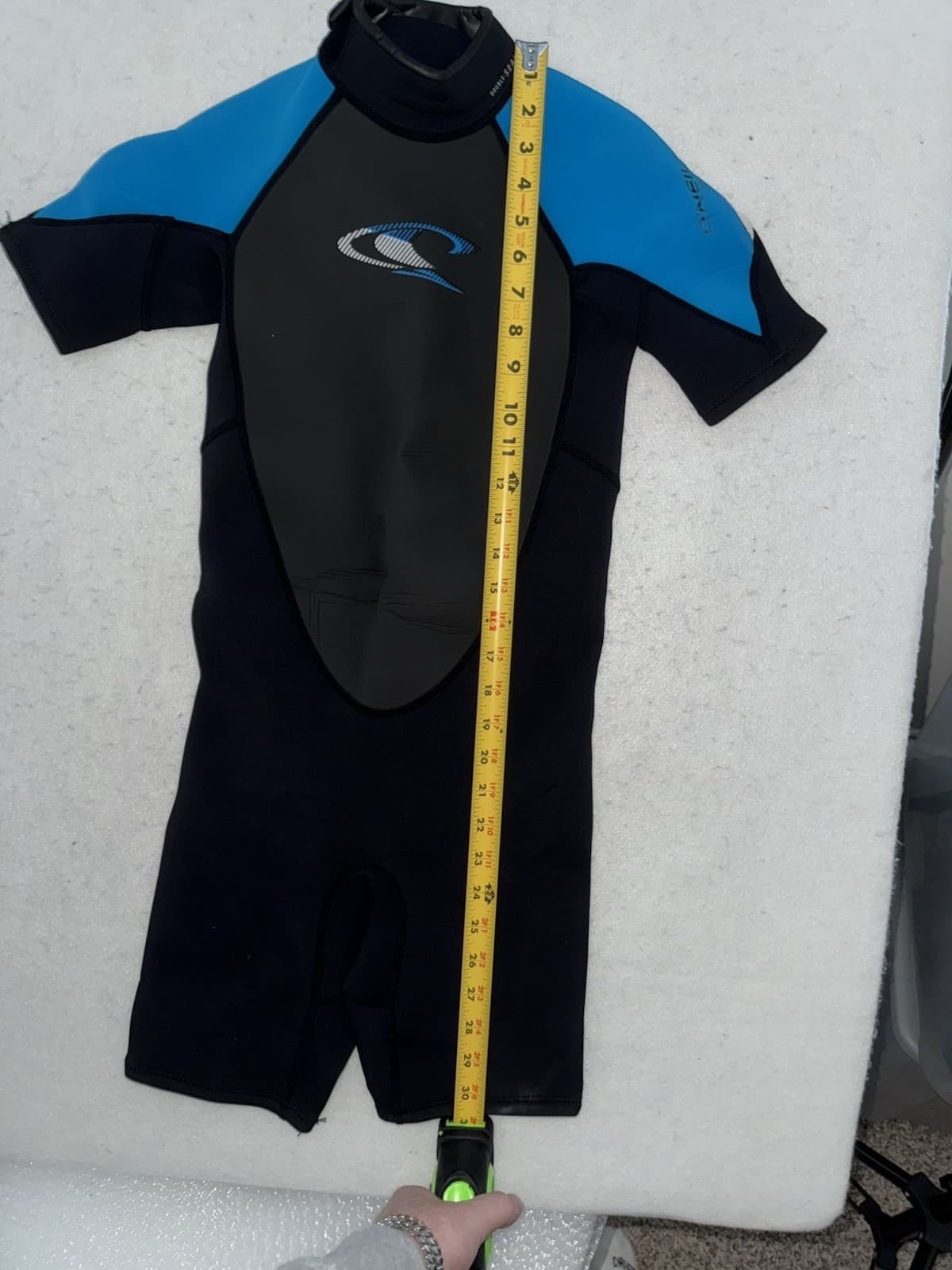 O'Neill Hammer Womens Wetsuit Size 12 2mm Blue Black Shorty GREAT CONDITION 3
