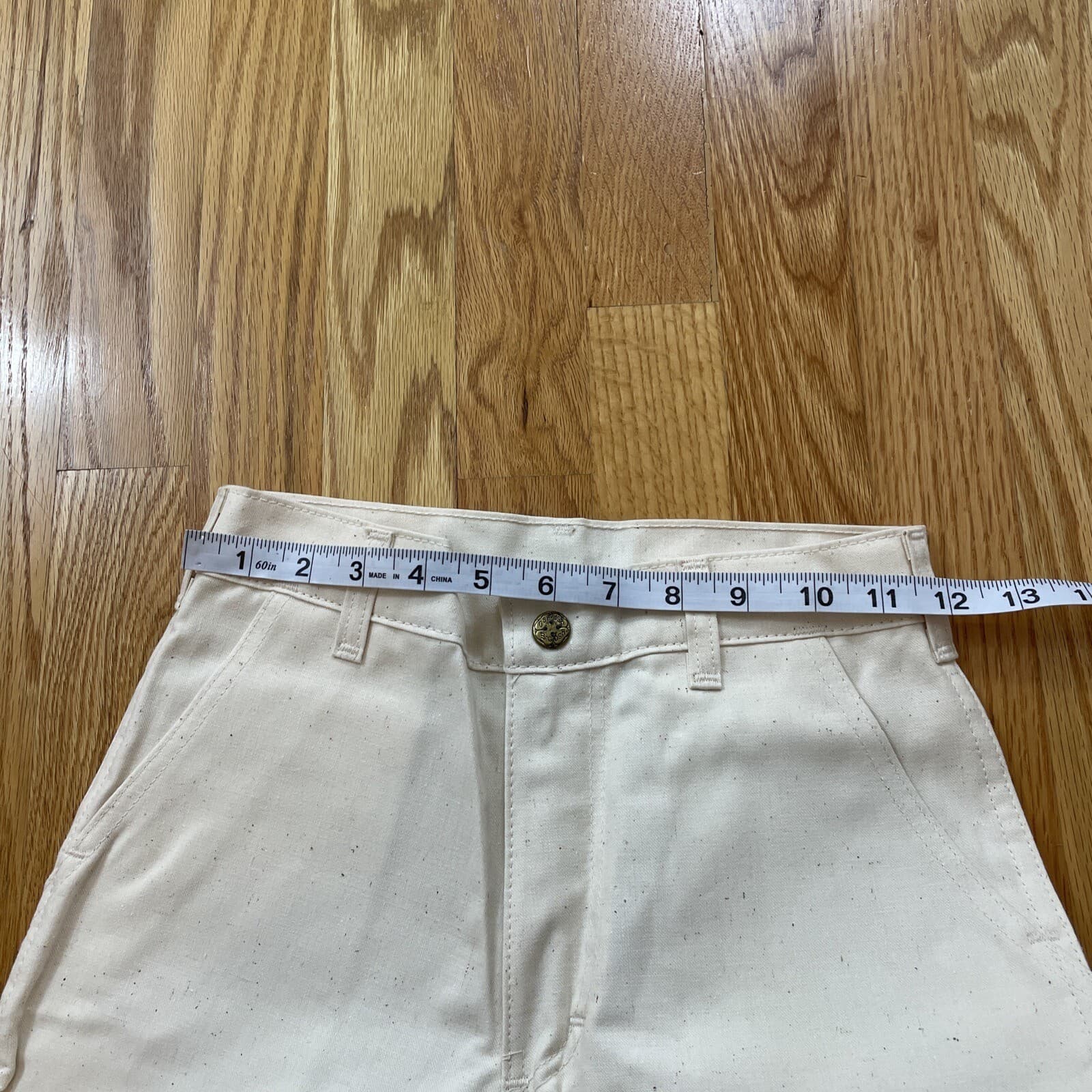 VINTAGE OSHKOSH BGOSH TRIM PAINTERS DENIM JEANS Size Boys 11 R 24 X 27 Rare 4