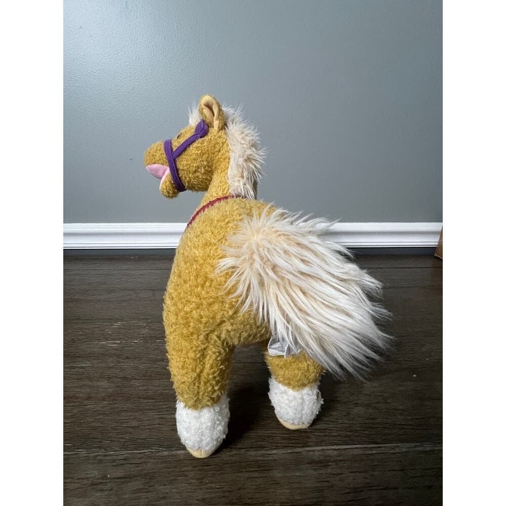 Hallmark Tan Pony with Saddle & Purple Bridle Plush 3
