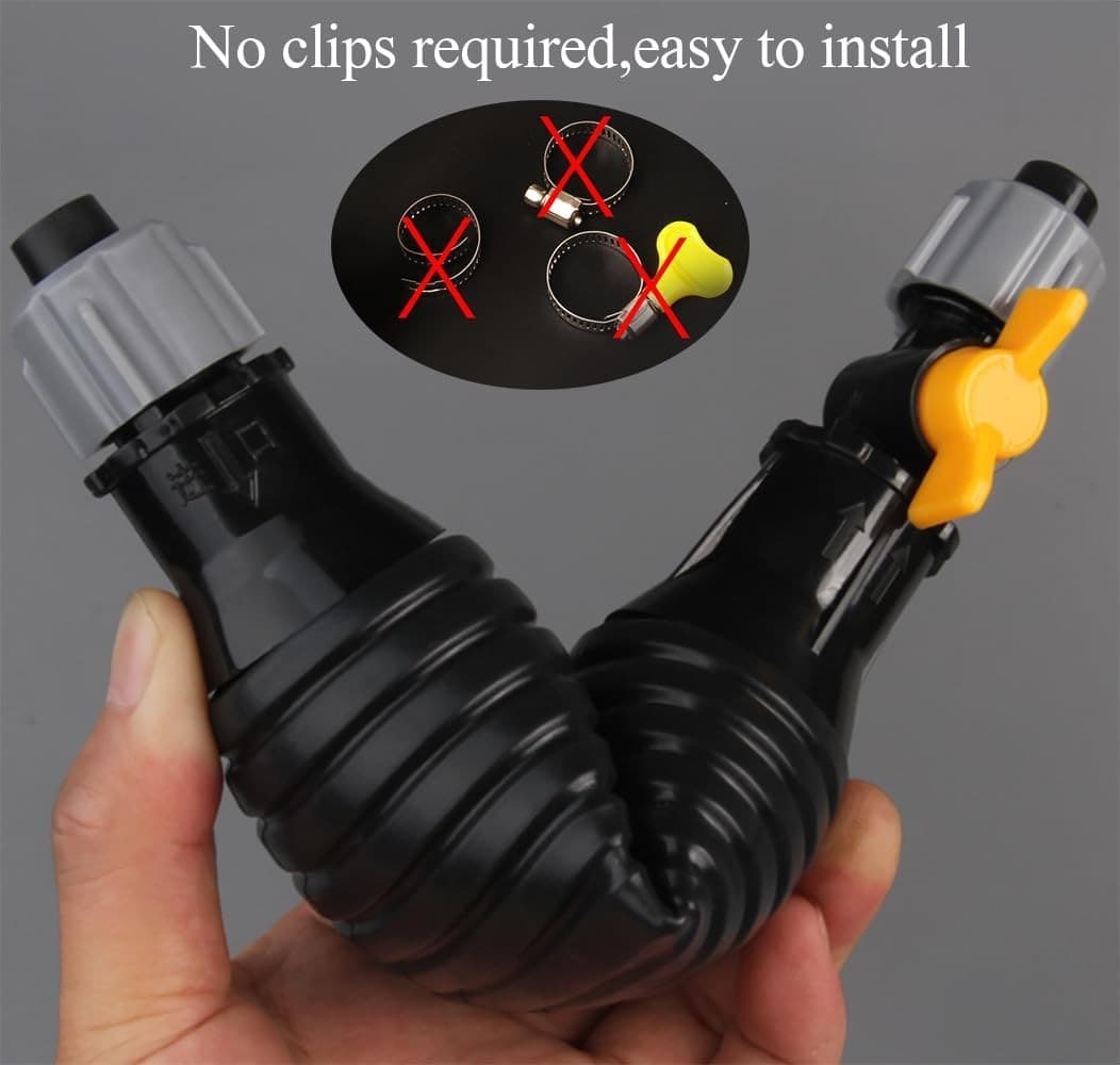 9.8Ft Siphon Hose Multifunction Pump Oil Water Fuel Gasoline Transfer Hand Pump 3