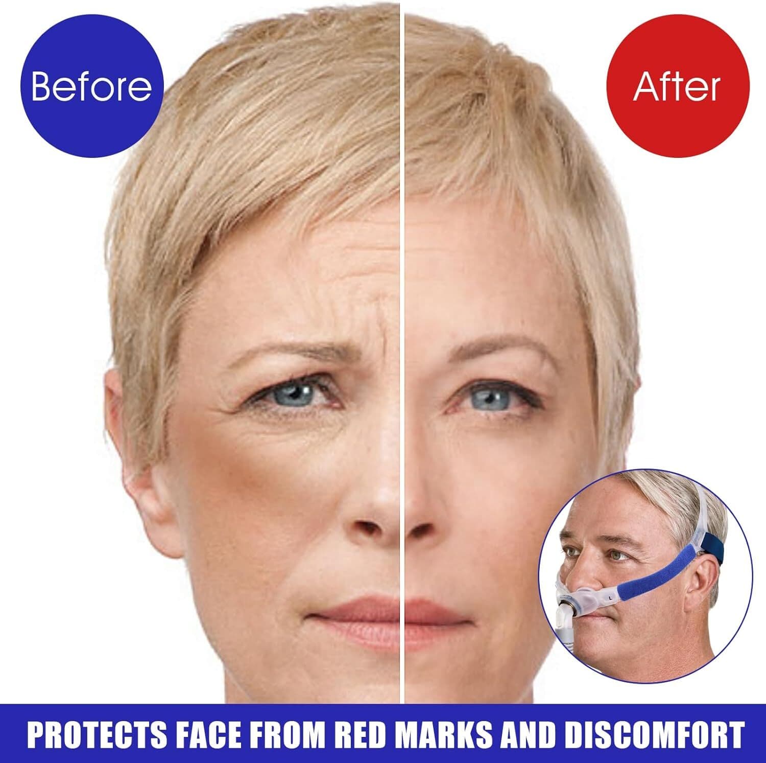 4 Pack CPAP Strap Covers, Cpap Mask Liners for Machine, Strap...  6