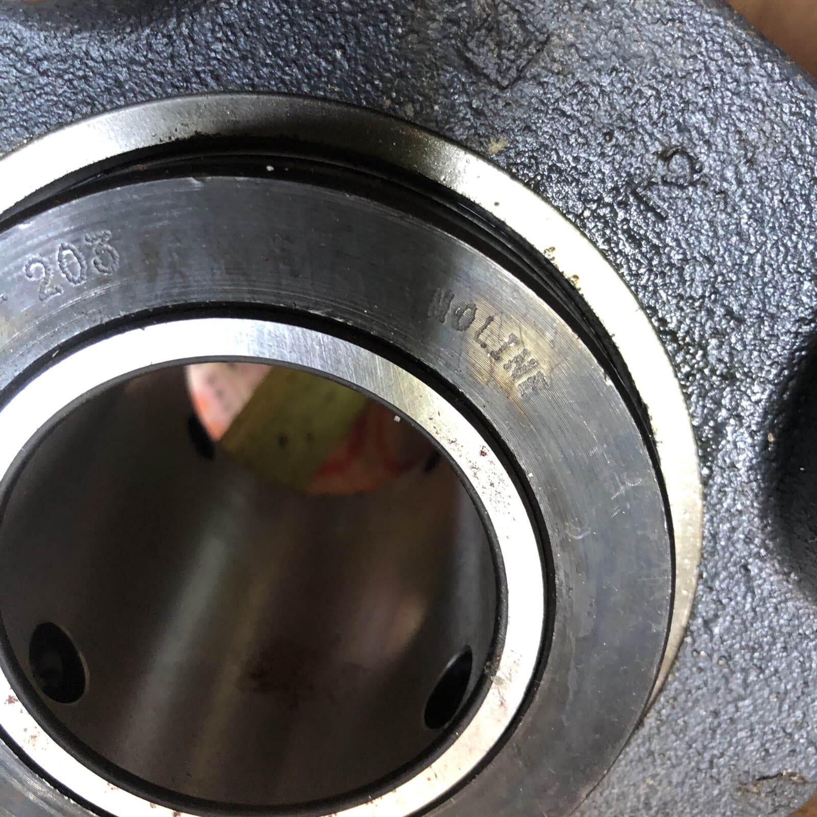 19311203 MOLINE BEARING 2-3/16 TYPE E 4-BOLT FLANGE TIMKEN BEARING RUST UNUSED 6