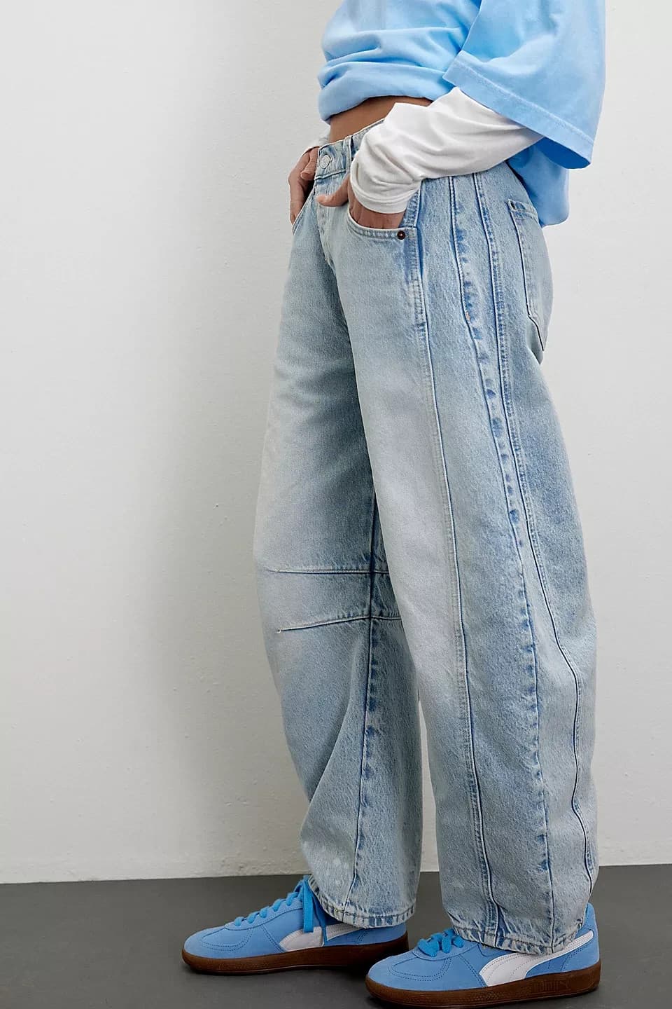 Free People - We The Free Good Luck Mid-Rise Barrel Jeans #80799299 2
