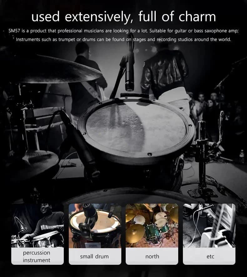 NEW SM57 Cardioid Dynamic Instrument Microphone - SM57LC No Cable 6