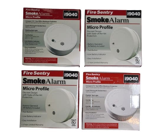 Kidde Smoke Alarm Detector Micro Profile Model i9040 Ionization 21026056 *4PACK*