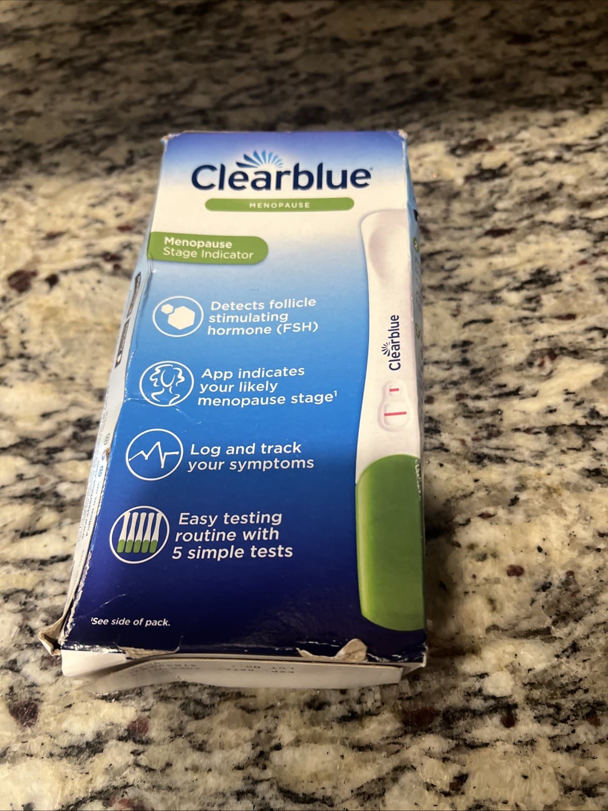 Clearblue Menopause Stage Indicator - 5 Test Sticks Exp 01/2026 Open Box 4