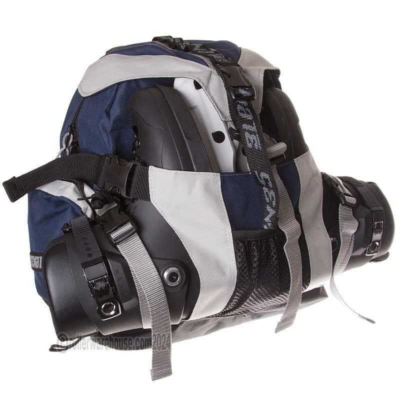 Senate Assassin Skate Backpack Navy/Grey/Black Rollerblade Skating Bag NEW 5