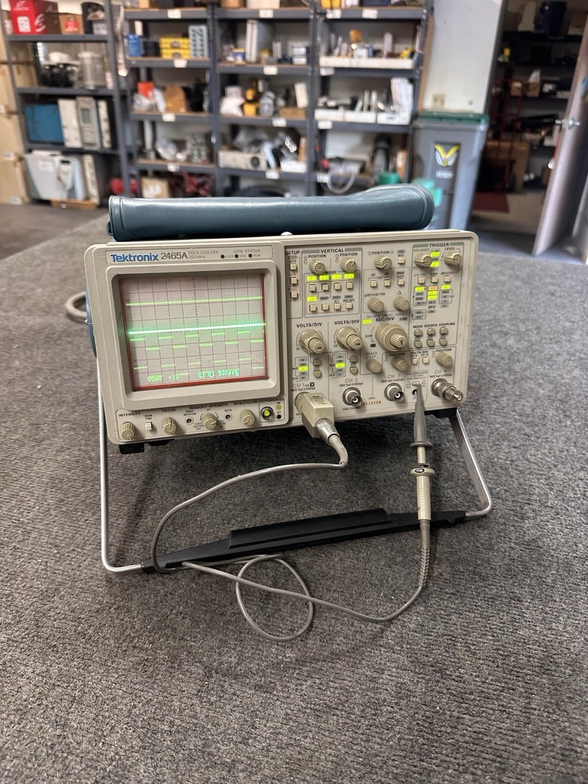 Tektronix 2465A Oscilloscope 4 Channel 350 MHz with options 10 11 22 GPIB