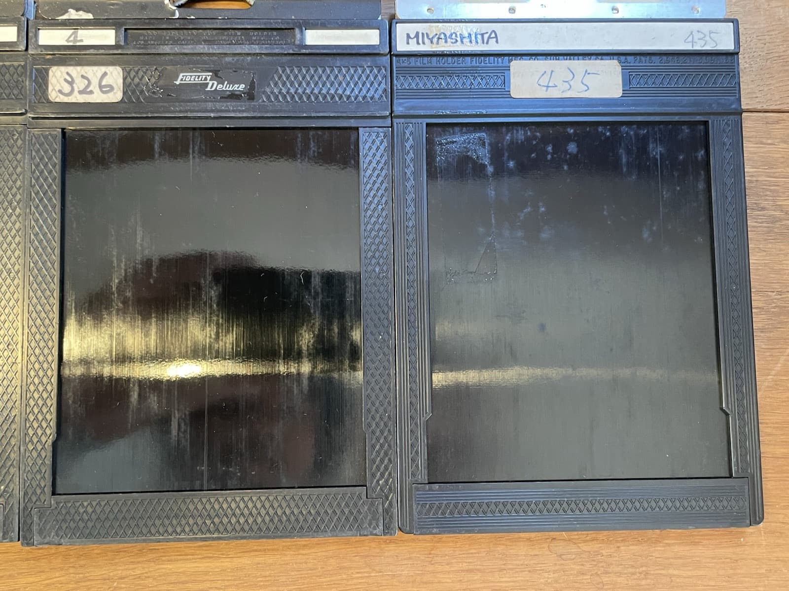 *Exc+++++* Lot of 9 Fidelity Deluxe 4x5 Cut Film Holder For Large Format 4