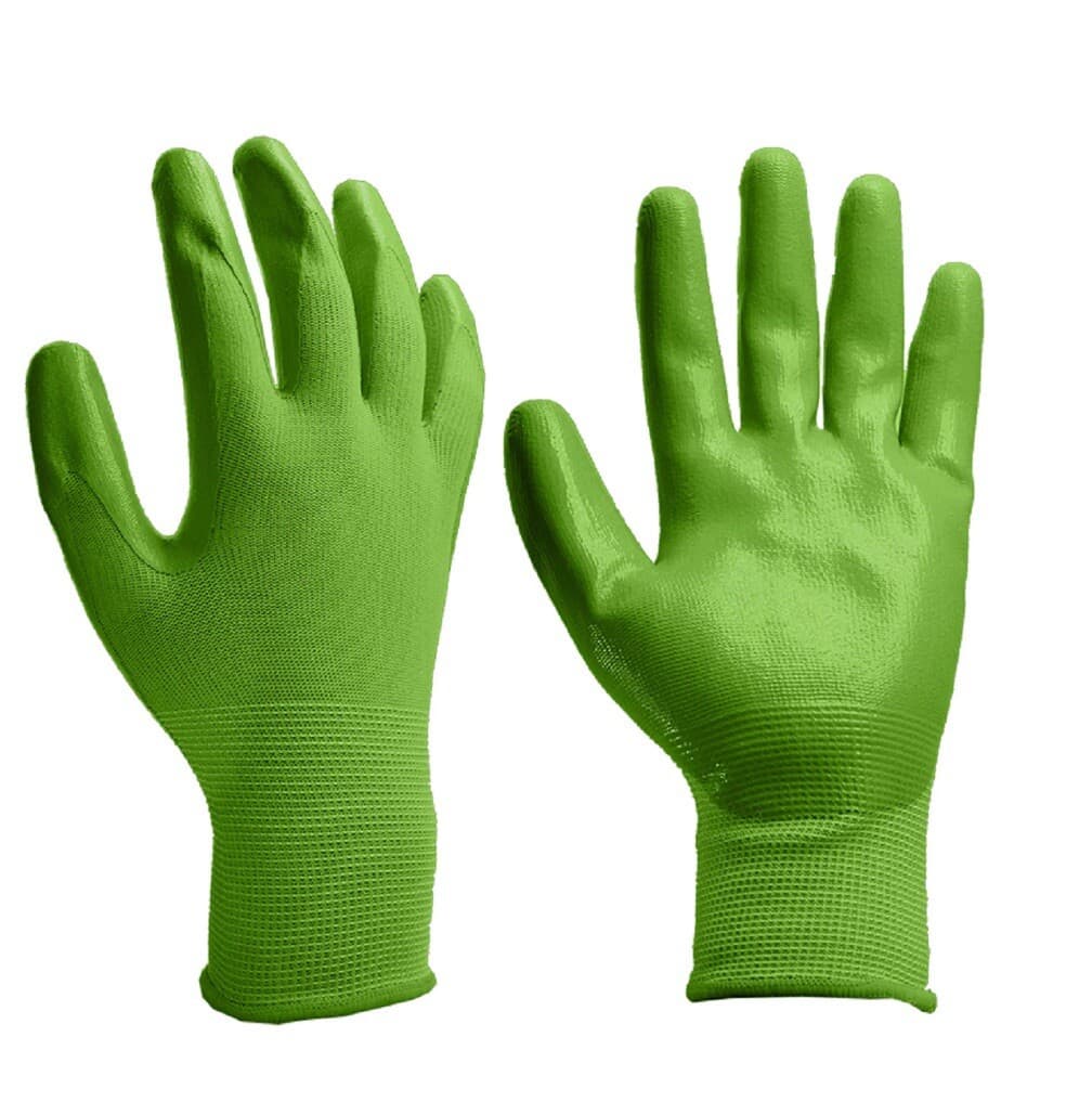 3-Pair EXPERT GARDENER Women’s Size M Gardening Nitrile Gloves Breathable 3