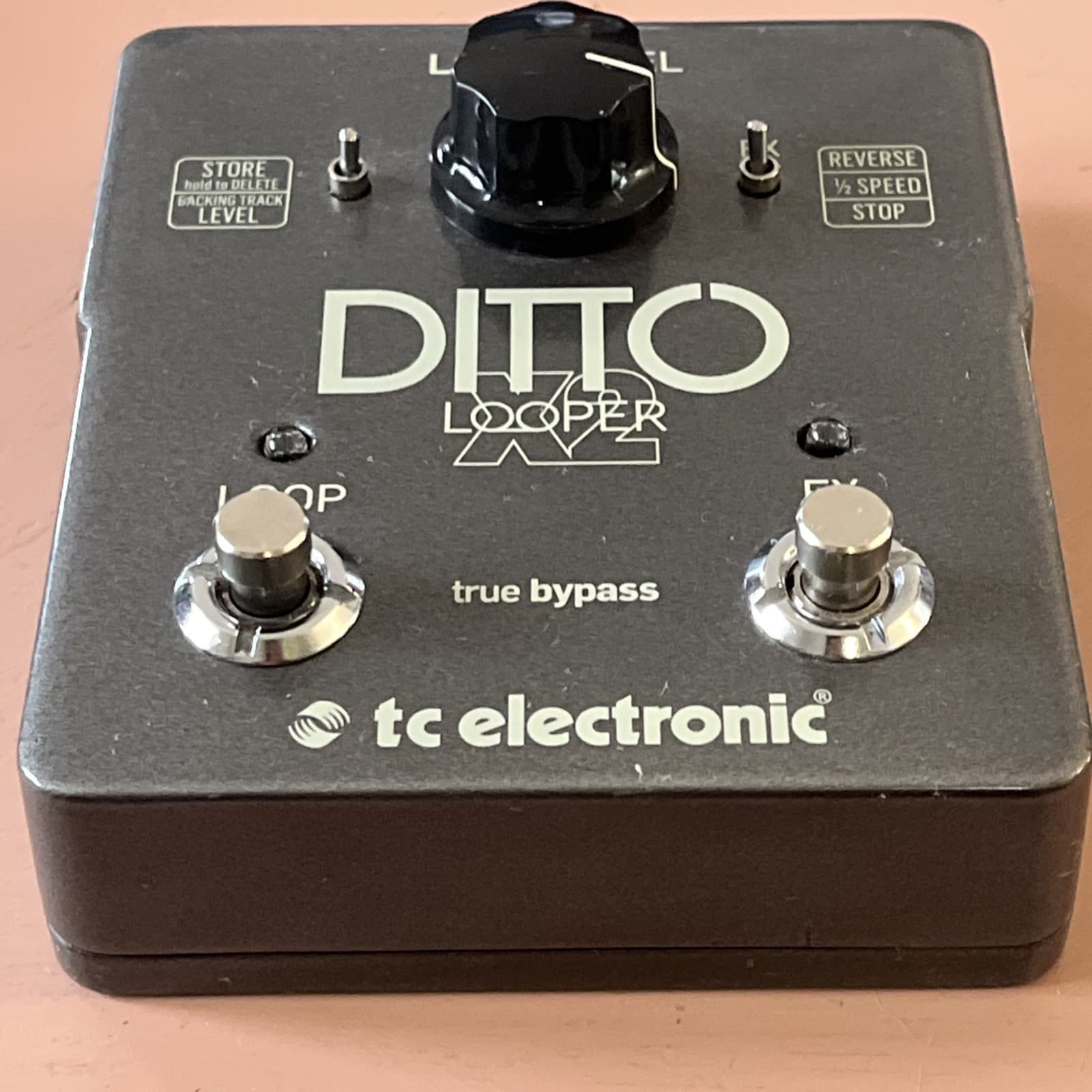 TC Electronic Ditto X2 Looper Pedal Reverse 1/2 Speed Original Box and Owner 6