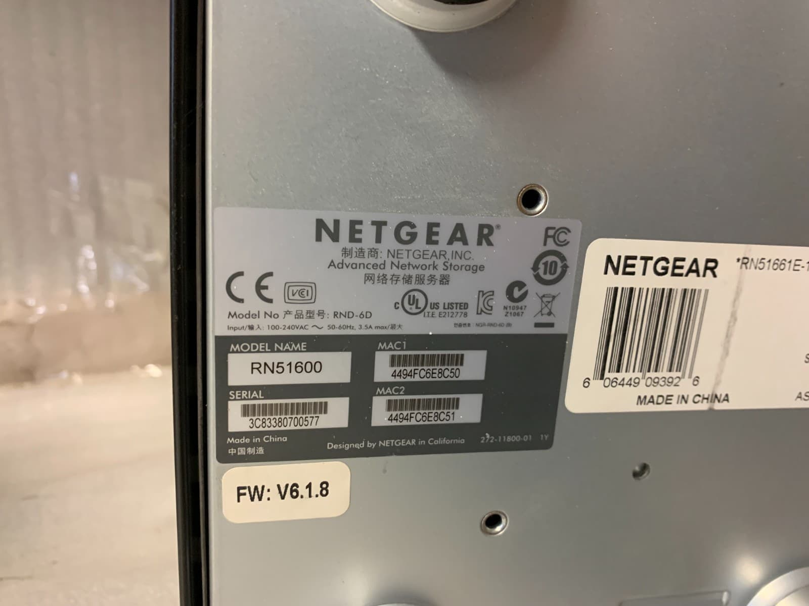 NETGEAR ReadyNAS RN51600 6-Bay | No HDD 2