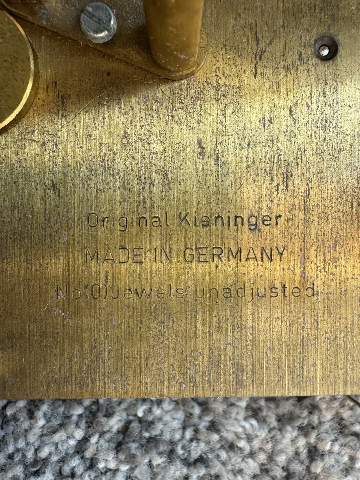 Original Kieninger 84K 116cm grandfather clock movement, made in Germany 4