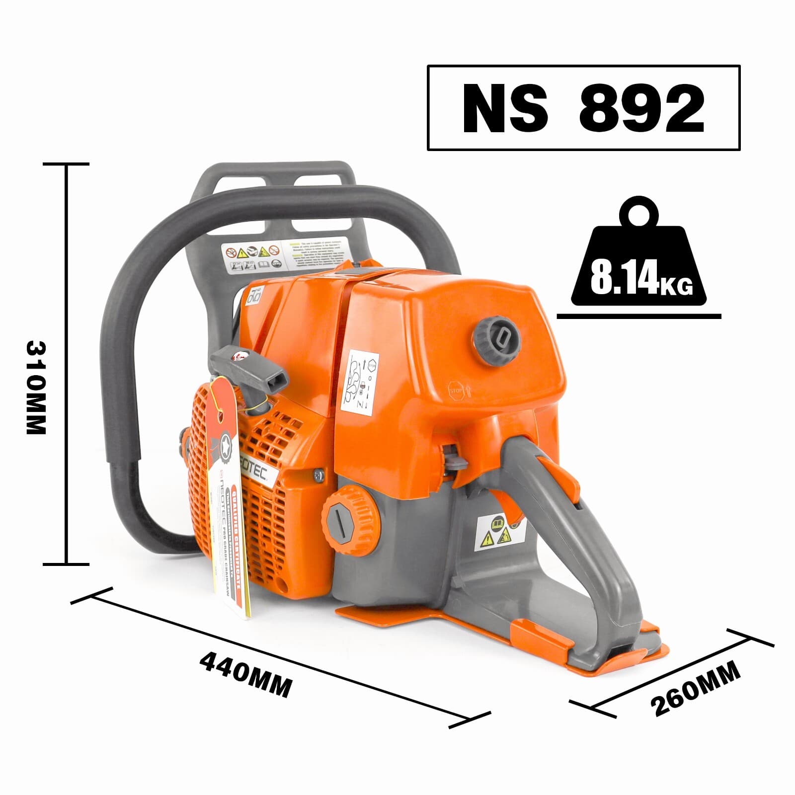 92cc Chainsaw Gas Power Head Compatible with MS660 066 G660 Milling Tree No Bar  3
