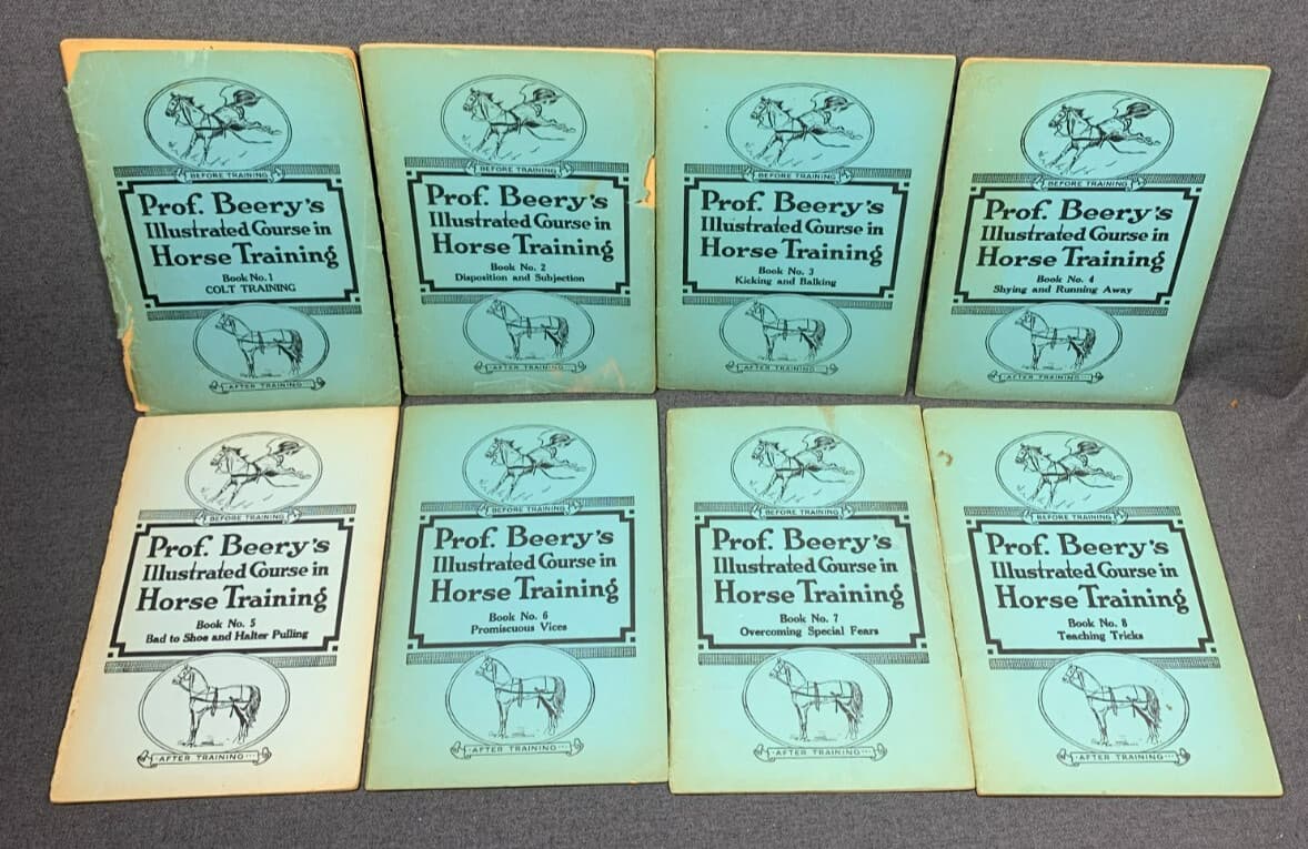 Set PROF BERRYs Illustrated Course Horse Training Booklets Instructions 1944
