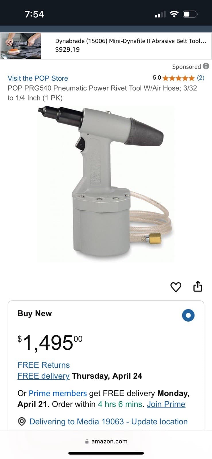 Pop MCS540 Rivet Air Gun 2