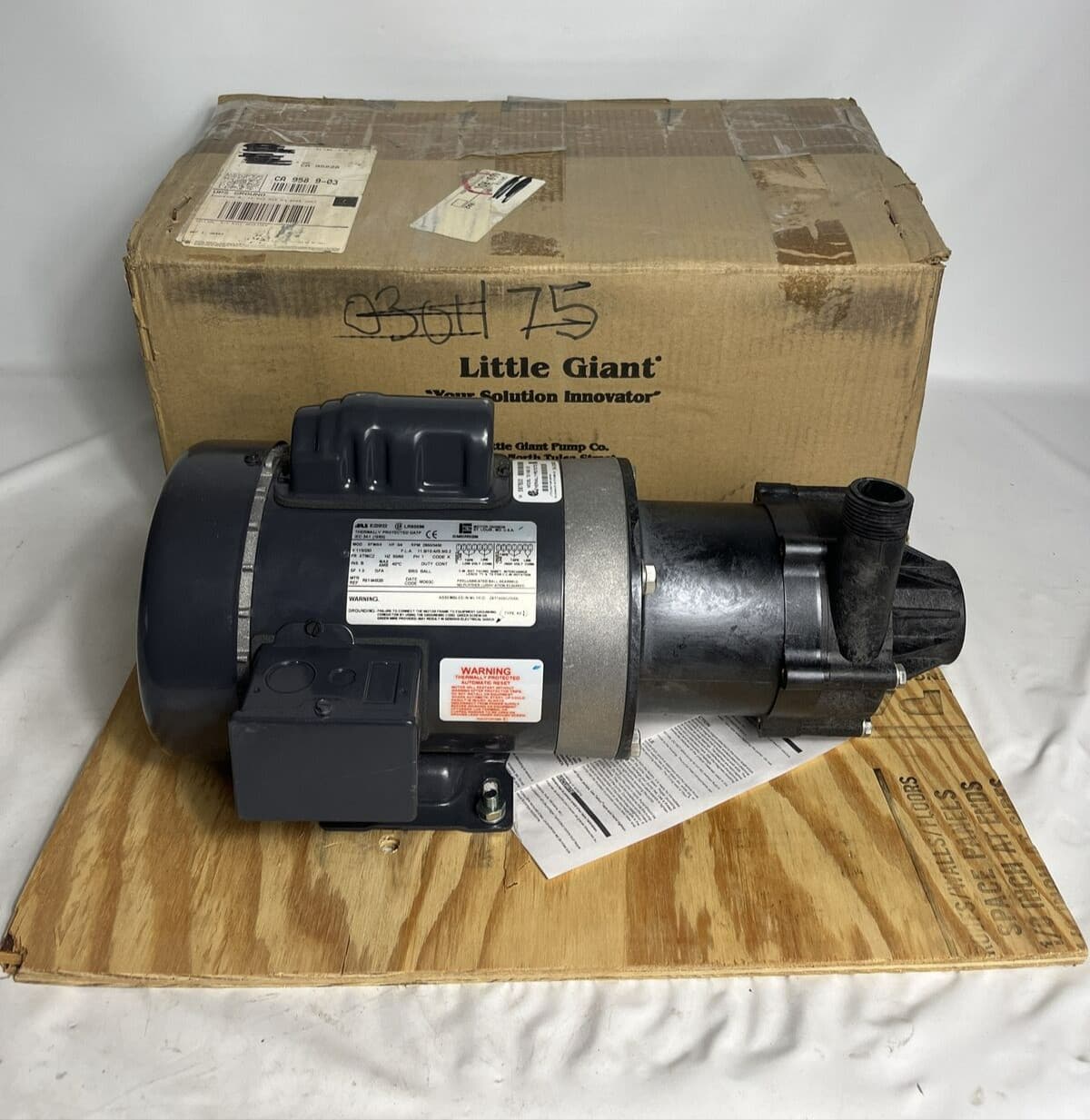 NEW IN BOX Little Giant 587600 Magnetic Drive Pump TE-7-MD-CK 3/4 HP, 115/230V