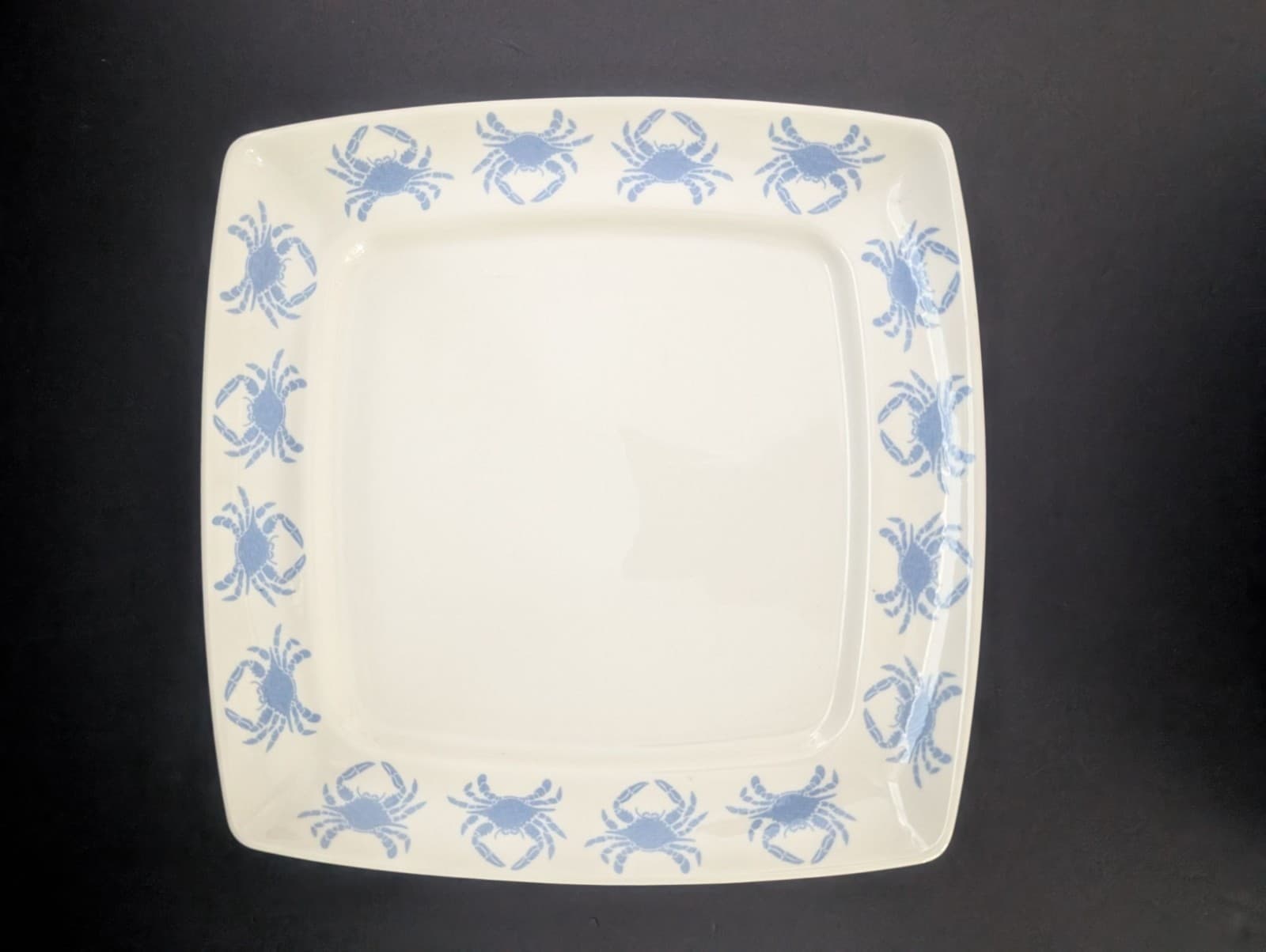 Gemware USA Blue Crab Ceramic Serving Platter & Bowl Coastal Beach House 2