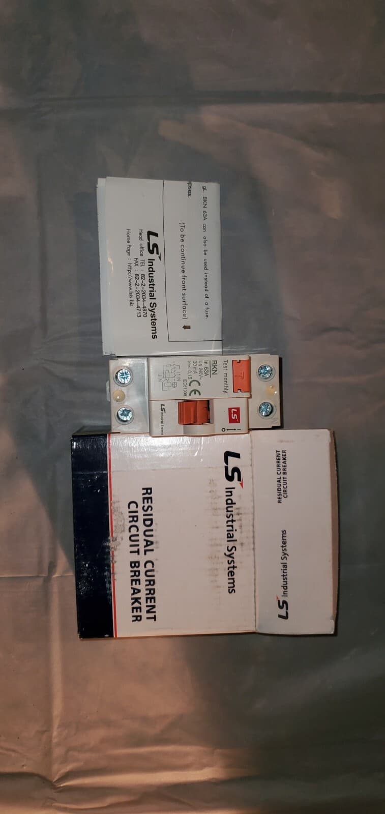 LS 63Amp Differential Circuit Breaker 2-Pole Residual Current Class A 30ma 5