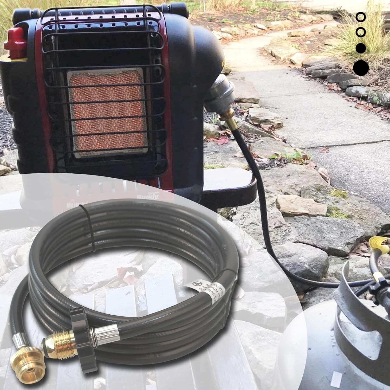 10 Ft Propane Heater Hose F273704 For Mr. Heater Buddy Series Hose Assembly 5