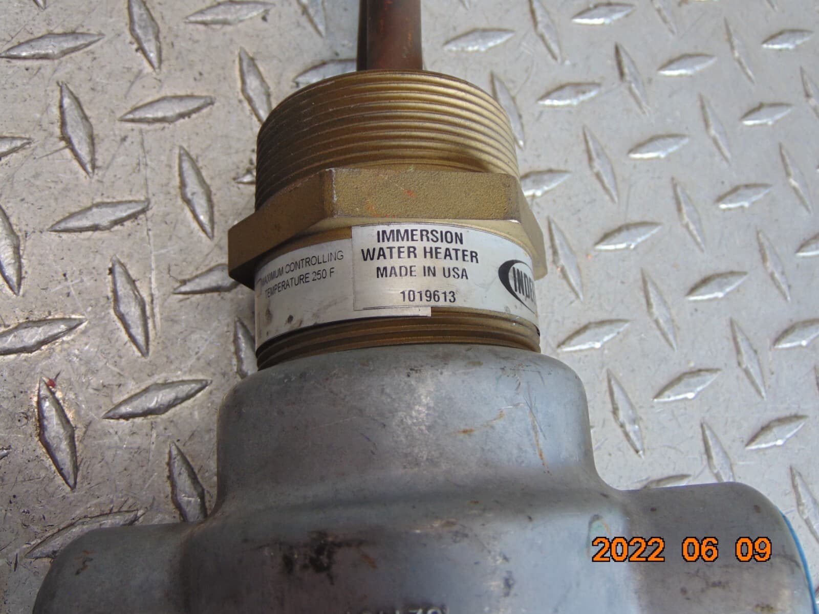 INDEECO 7131ZT229331 IMMERSION WATER HEATER 3000W 480V 1-PHASE 2