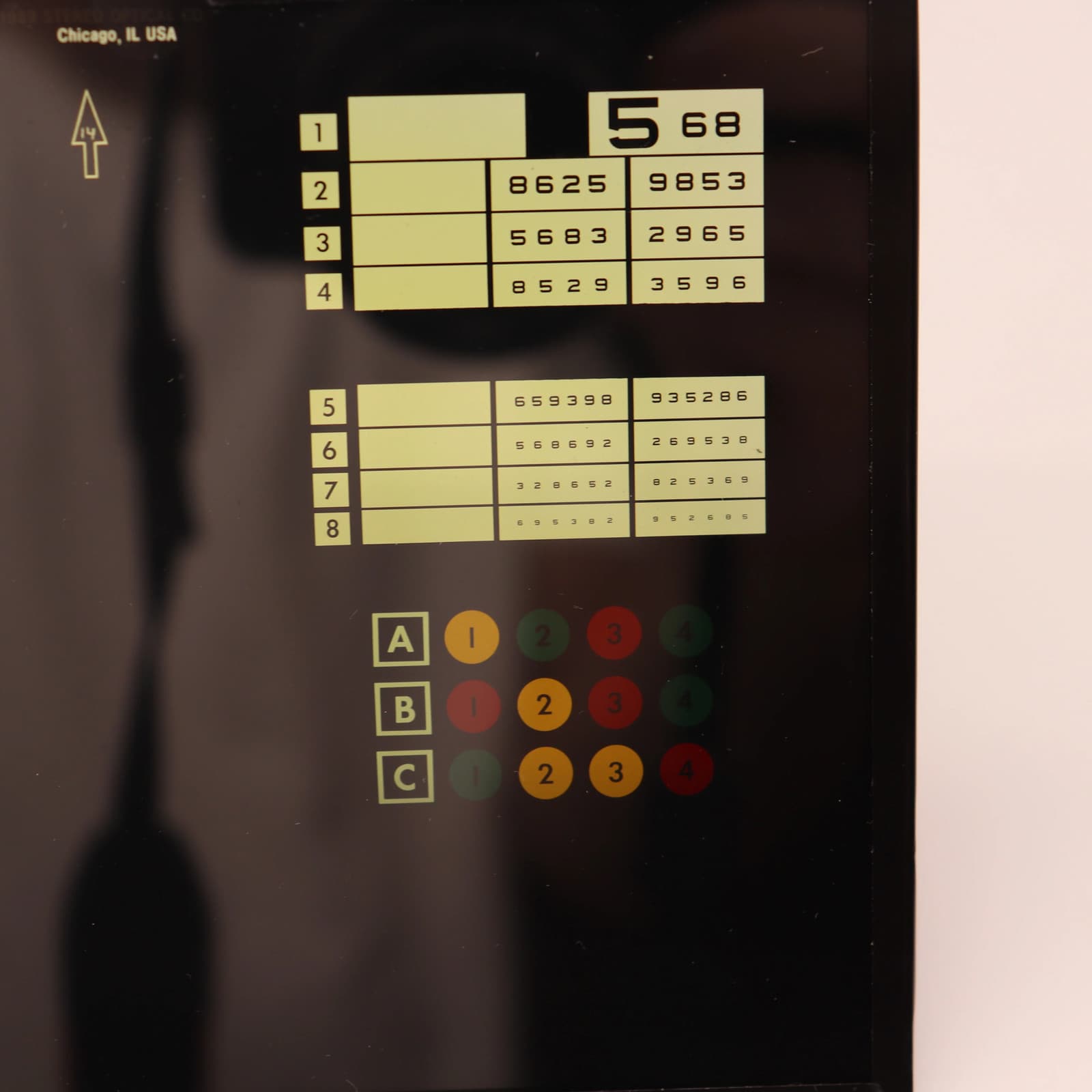 Stereo Optec 1000 DMV Vision Tester / Screener Replacement Slide 3
