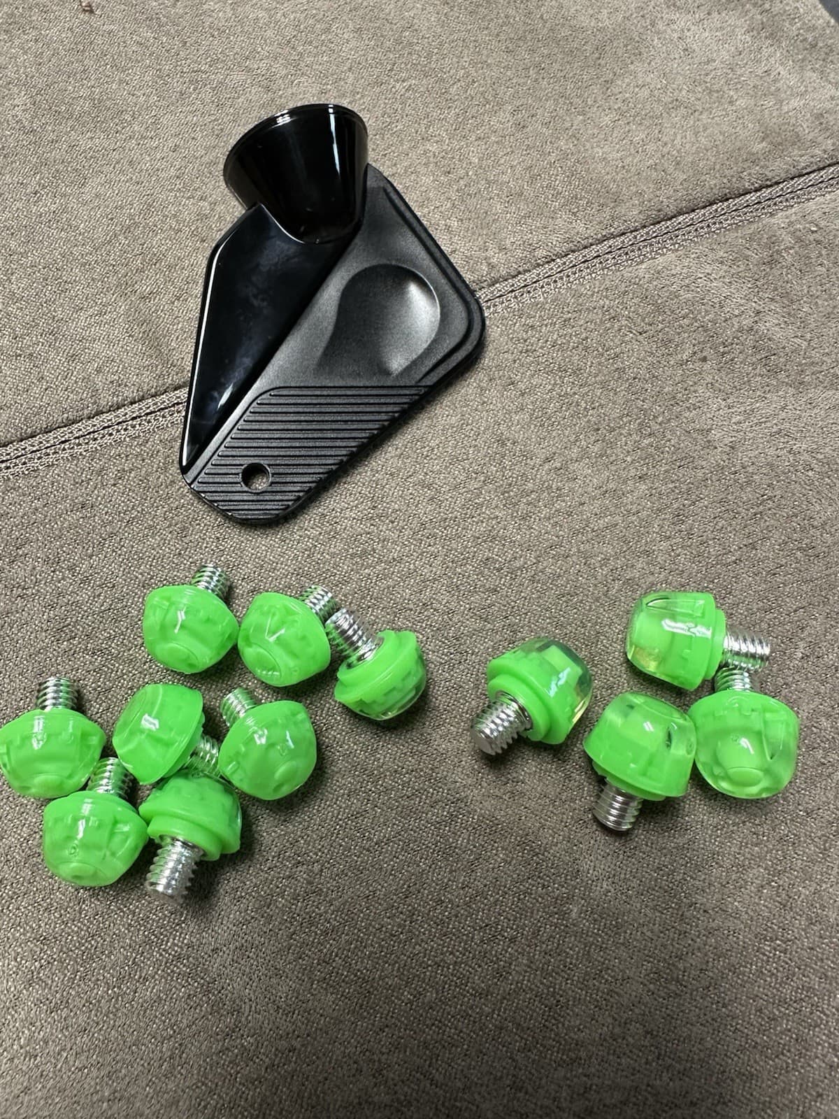 12 Pieces Football Shoe Spikes Football Boot Cleats + Wrench M6 6mm-9mm Adidas