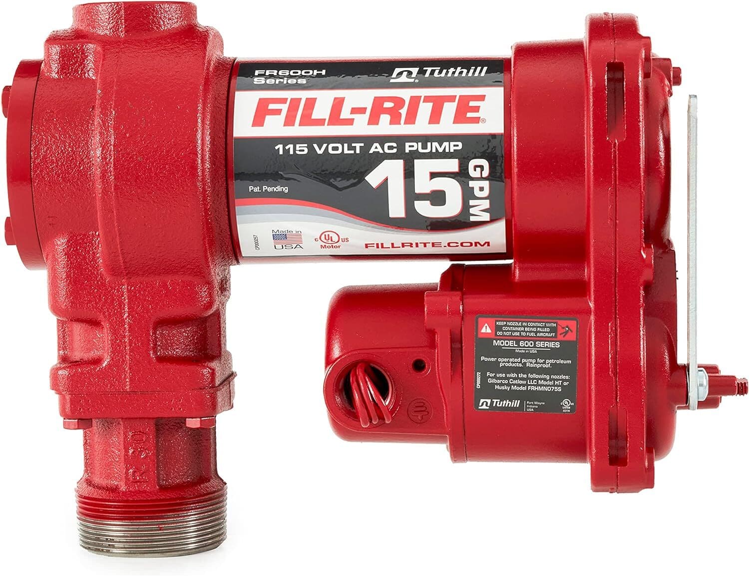 Fill-Rite FR604H 115V 15 GPM Fuel Transfer Pump (Pump Only) 4
